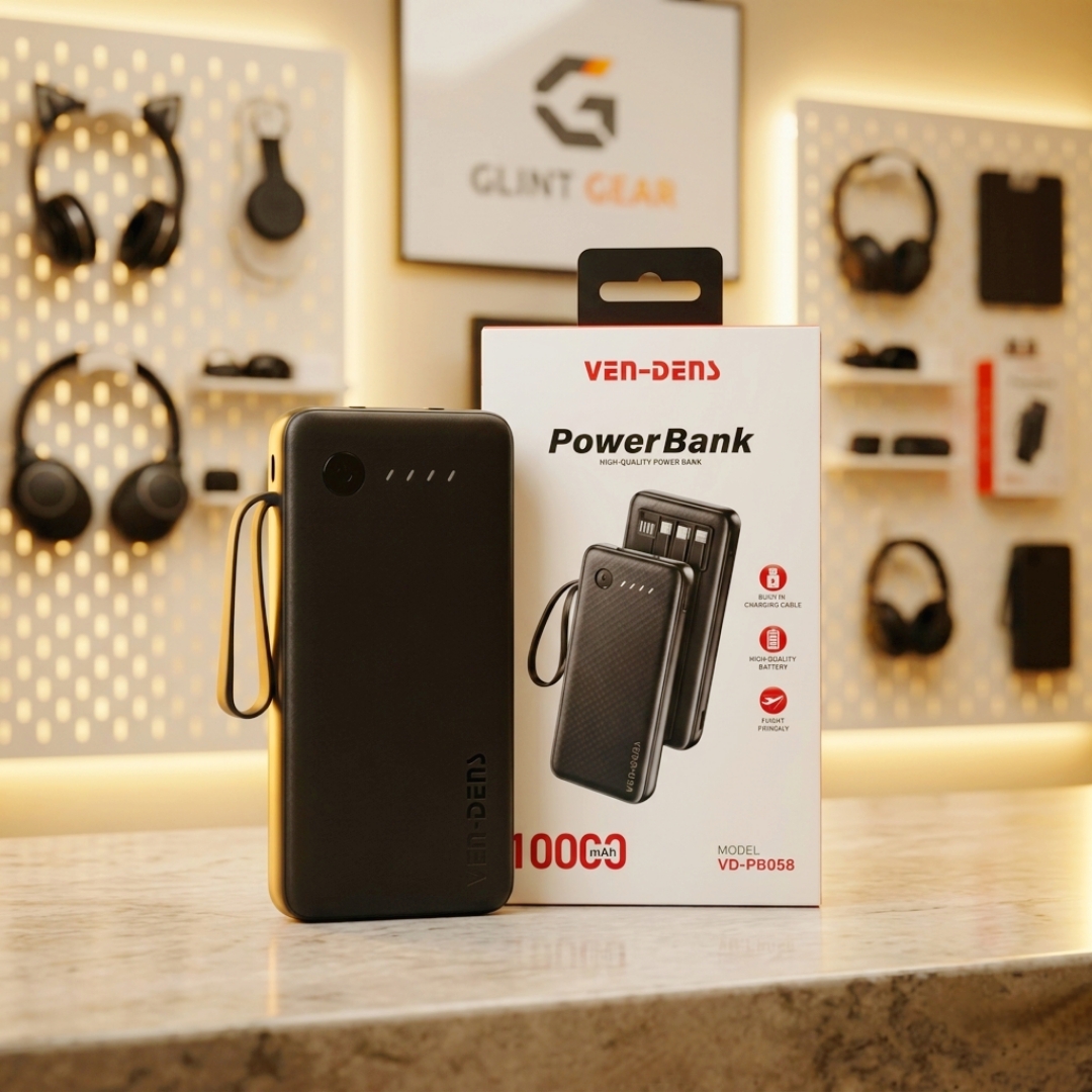 VEN-DENS 10000mAh Fast Charging Power Bank VD-PB058